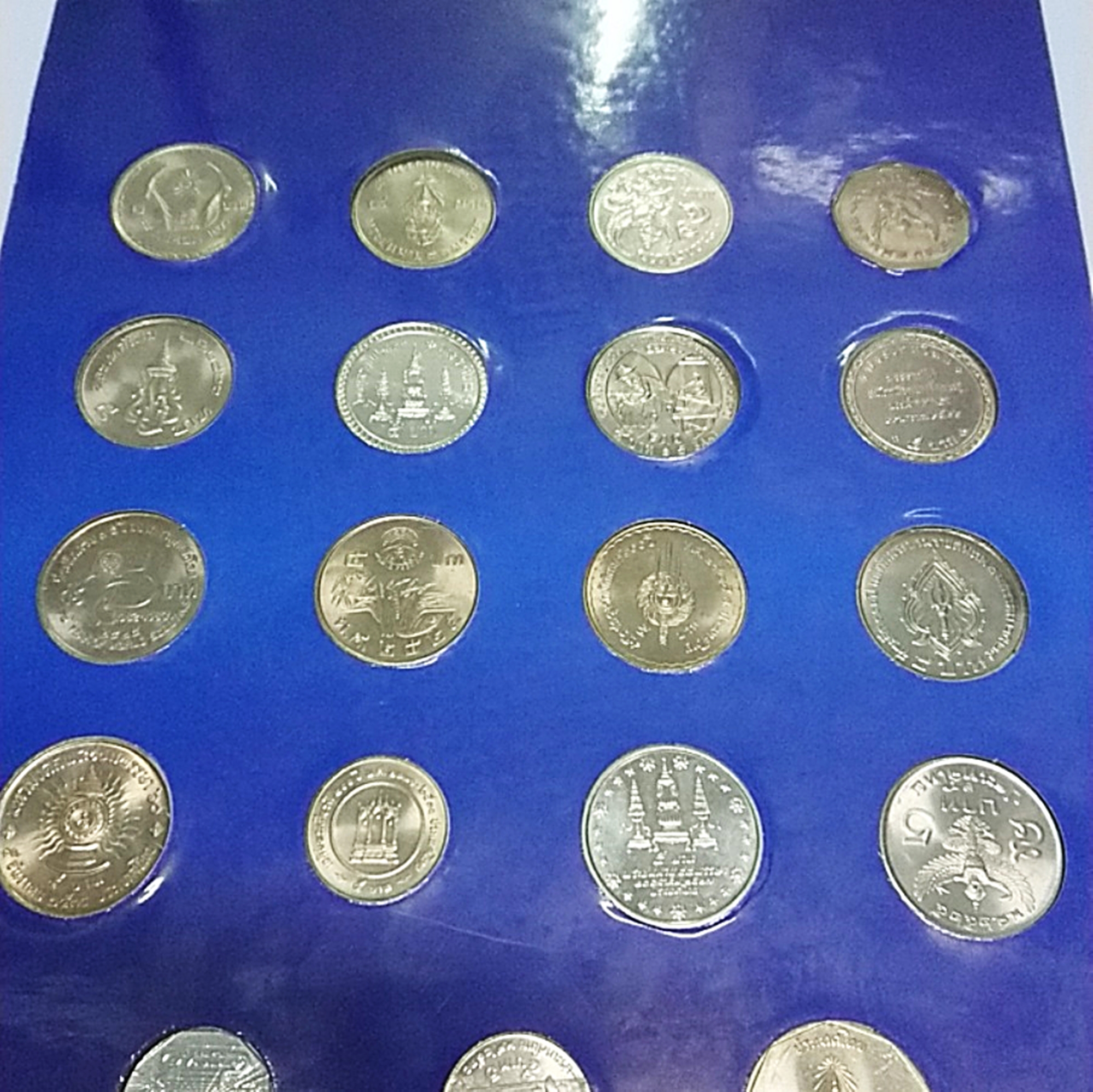 เหรียญ 5 บาท ครบชุด 22 วาระ เหรียญใหม่ unc บรรจุแผงเหรียญ