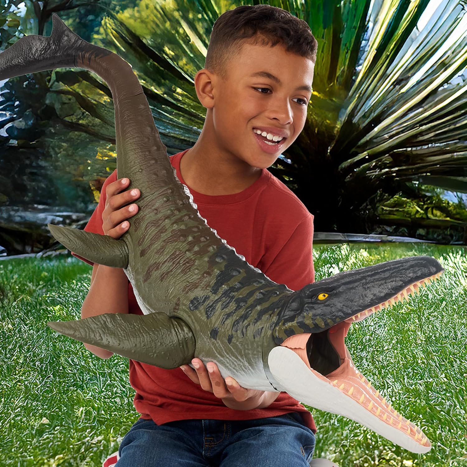 **MTS Toys**Mattel Jurassic World Rebirth : JGB51 Super Colossal Mosasaurus [ความยาวจากหัวถึงหาง 93 ซ.ม.]