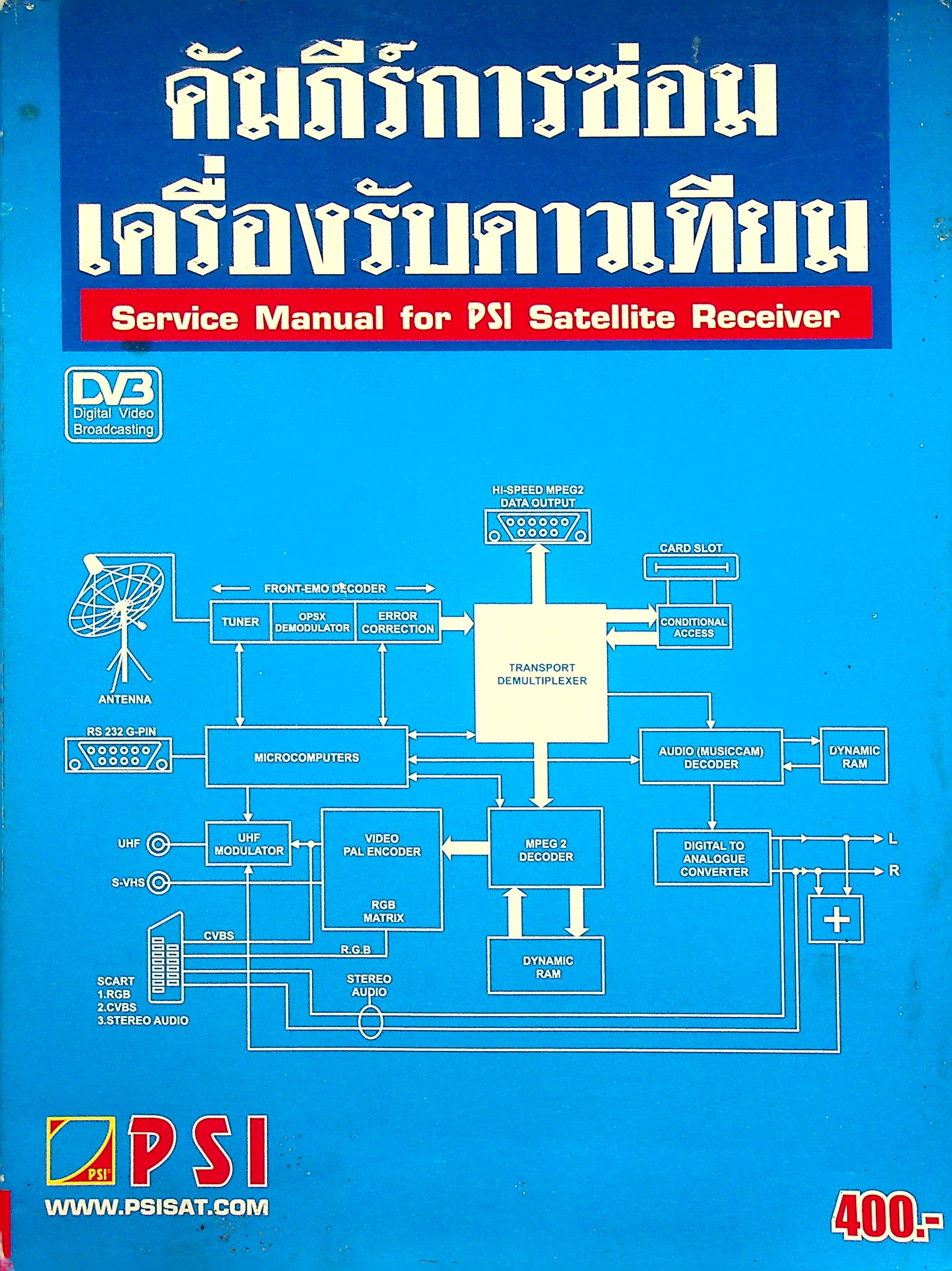 คัมภีร์การซ่อมเครื่องรับดาวเทียม Service Manual for PSI Satellite Receiver