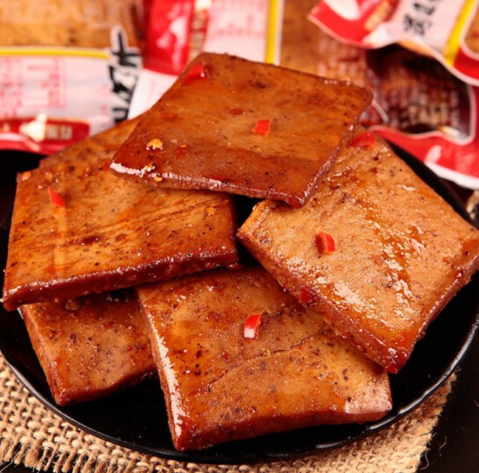 เต้าหู้ปรุงรสหม่าล่า เผ็ดชาเบาๆ อร่อย(100g)