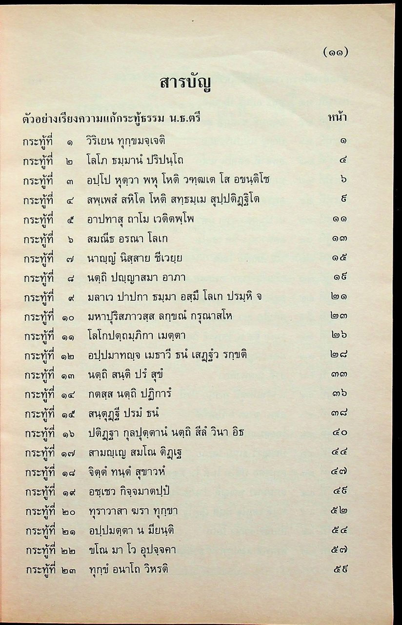 ตัวอย่างเรียงความแก้กระทู้ธรรมแบบใหม่ นักธรรมชั้นตรี