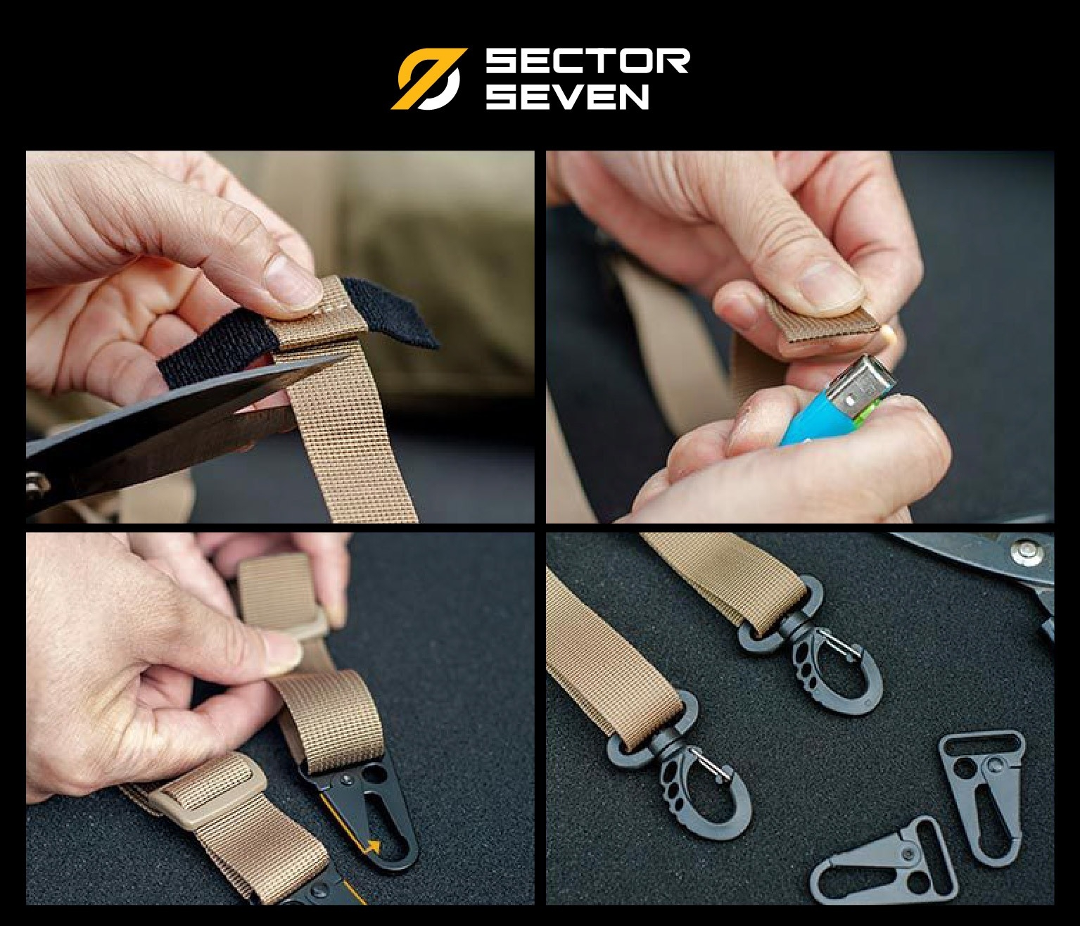 🇹🇭 1157 ไทยแลนด์ แทคติคอล สายสะพาย 2 จุด SECTOR SEVEN Two Point Sling