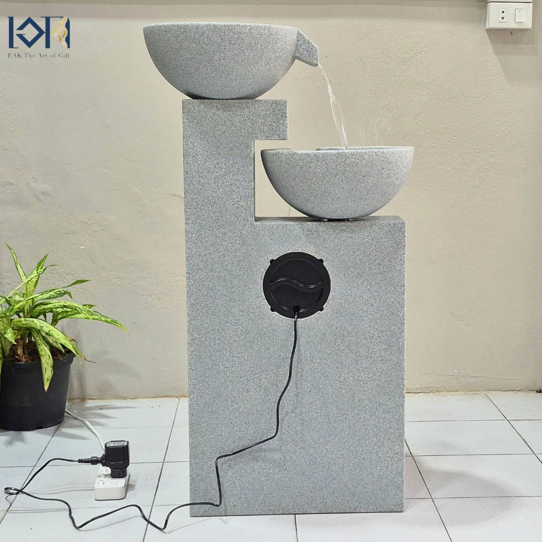 น้ำพุตั้งพื้นแต่งบ้าน รุ่นGranilite NZ16268JA เหมาะสำหรับตั้งวางหน้าบ้าน หน้าสำนักงานบริษัท น้ำพุขนาดใหญ่เสริมฮวงจุ้ย