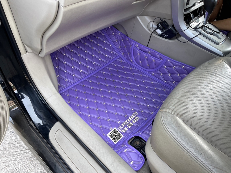 พรมปูพื้นรถยนต์6D Toyota Altis 2012 สีม่วง