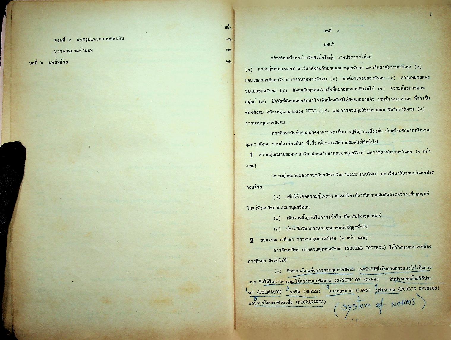 การควบคุมทางสังคม