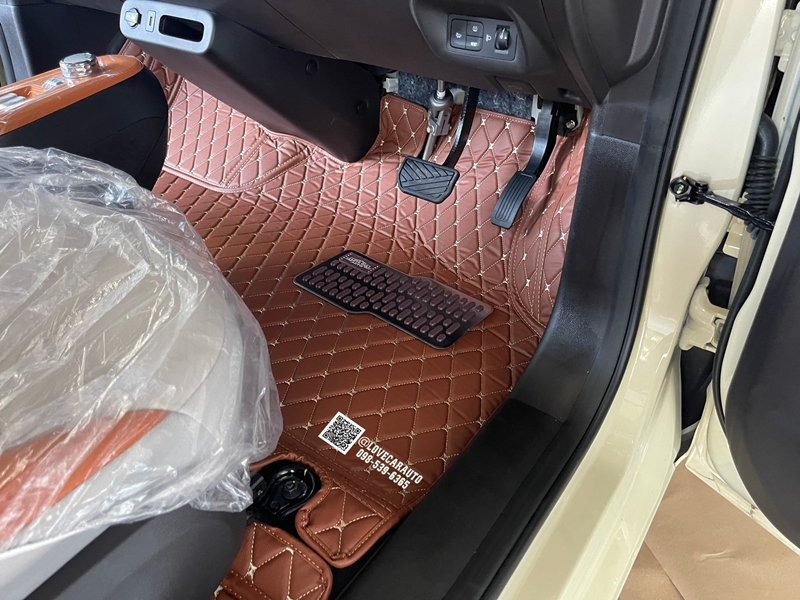 พรมปูพื้นรถยนต์ 6D Changan Lumin สีน้ำตาลเข้ม