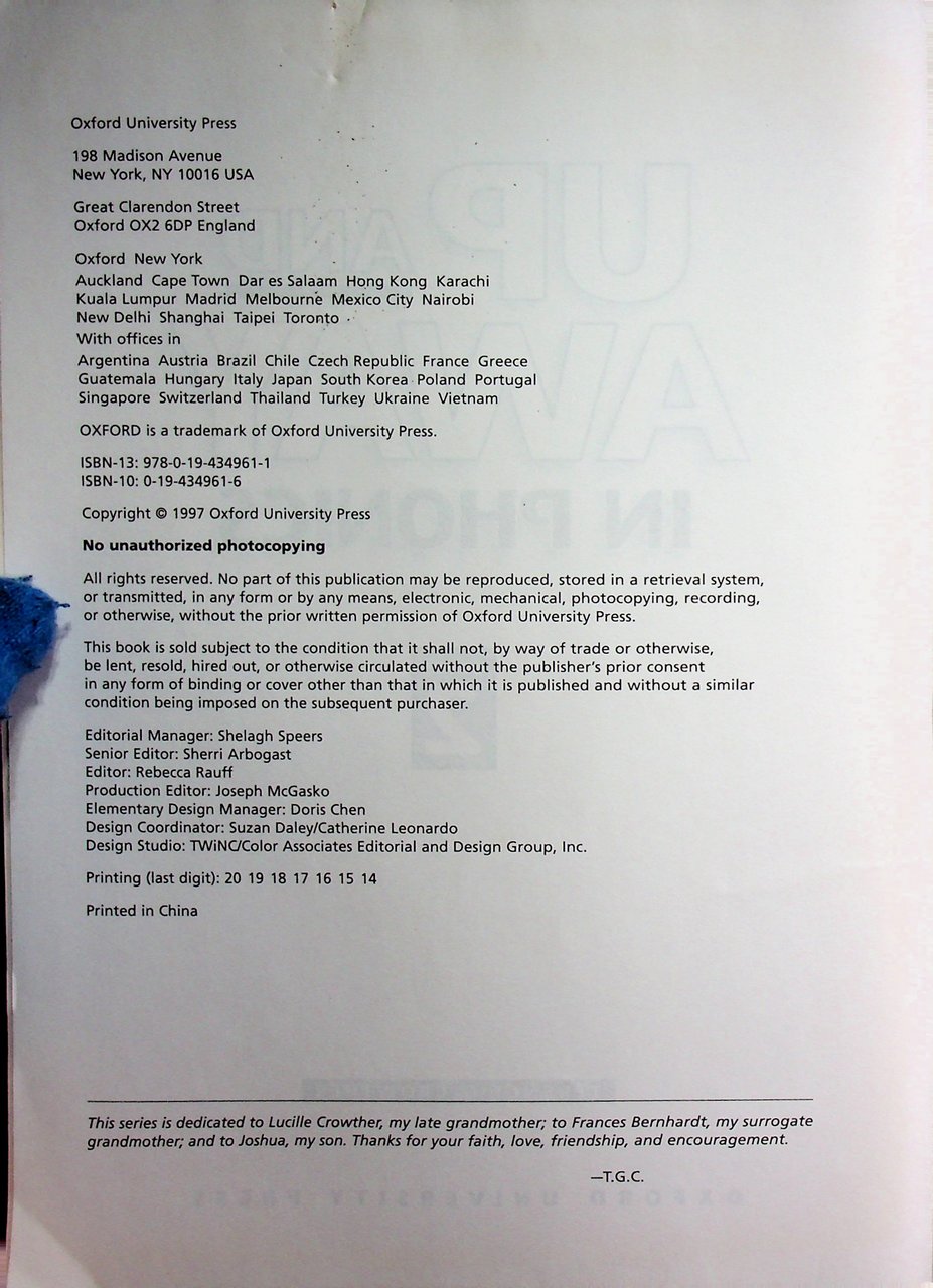 UP AND AWAY IN PHONICS LEVEL 2