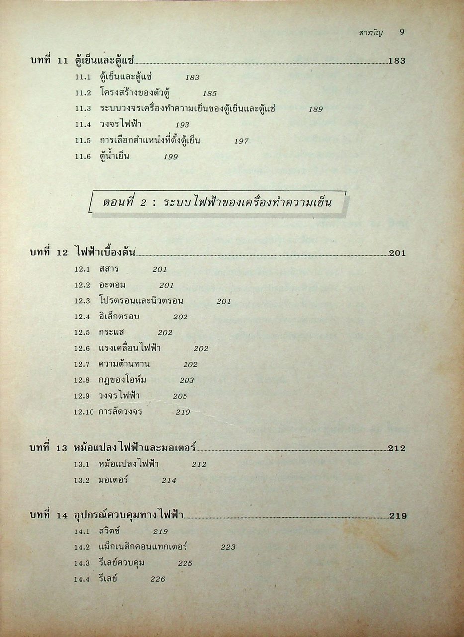 หลักการทำงานและเทคนิคการตรวจซ่อม เครื่องทำความเย็น และ เครื่องปรับอากาศ