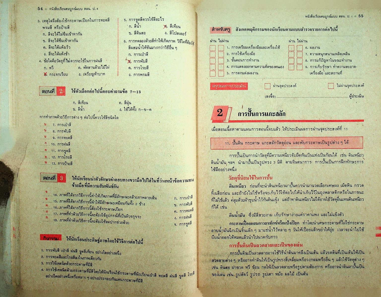 คู่มือครู-เฉลย หนังสือเรียนสมบูรณ์แบบ สลน. ชั้นประถมศึกษาปีที่ 4