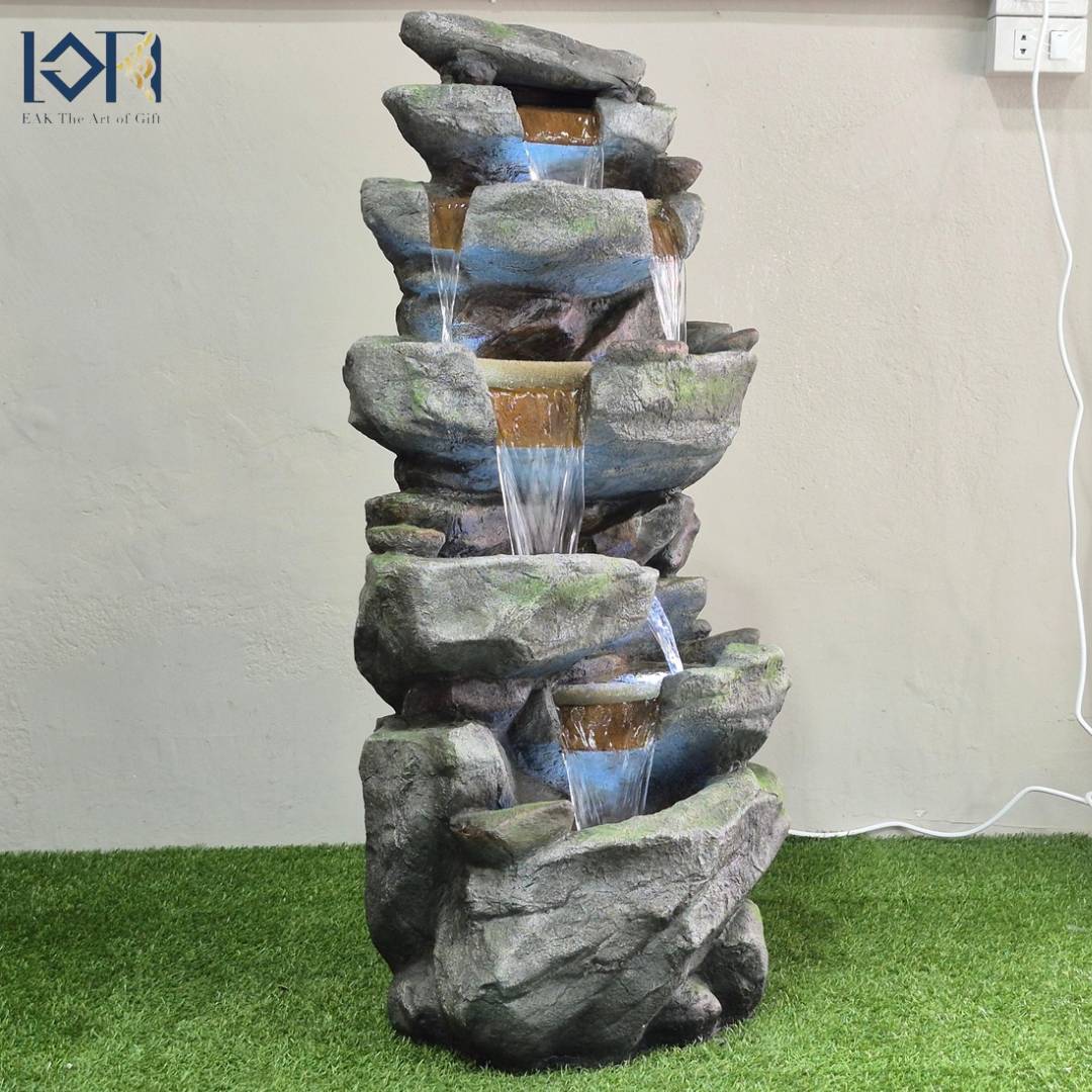 น้ำพุหน้าบ้าน รุ่นรหัสสินค้า200015 อ่างน้ำพุสำเร็จรูป บ่อน้ำพุจัดสวน น้ำพุน้ำล้นแต่งบ้าน น้ำล้นมงคลฮวงจุ้ย