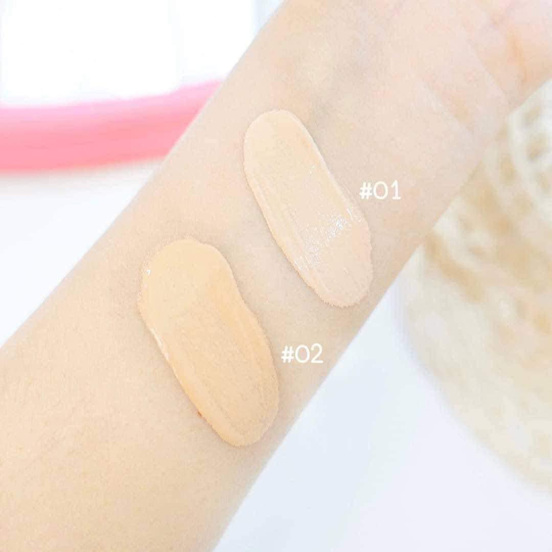 คุชชั่นตาแป๋ว มี2เฉดสีสำหรับผิวขาวและผิวสองสีคุชชั่นชูก้าร์ SPF50 PA+++ คุมมัน กันน้ำ กันเหงื่อ ปกปิดแต่บางเบา
