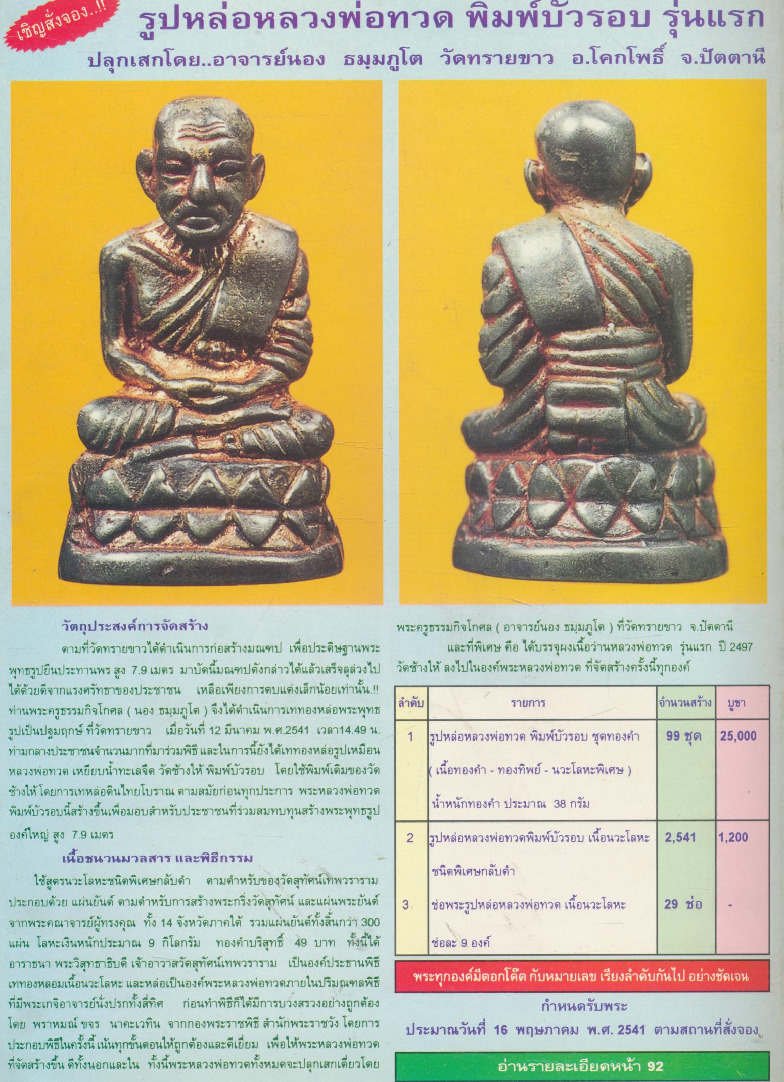 นิตยสารพระเครื่องกรุงสยาม ปีที่ 3 ฉบับที่ 30 ฉบับ พระกริ่งภัทริโย มรดกชิ้นสุดท้ายของพ่อหลวงแห่งวัดโคกสูง