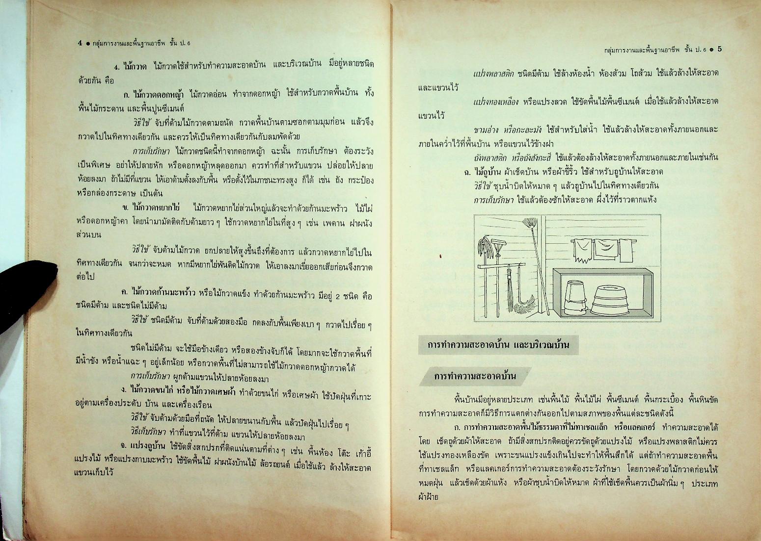 กลุ่มการงานและพื้นฐานอาชีพ ชั้นประถมศึกษาปีที่ 6