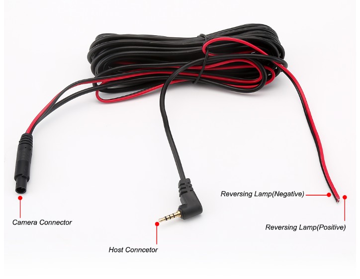 กล้องมองหลัง กล้องติดรถยนต์ มุม170องศา 4 PIN Car Rear View Camera 2.5mm (4Pin)