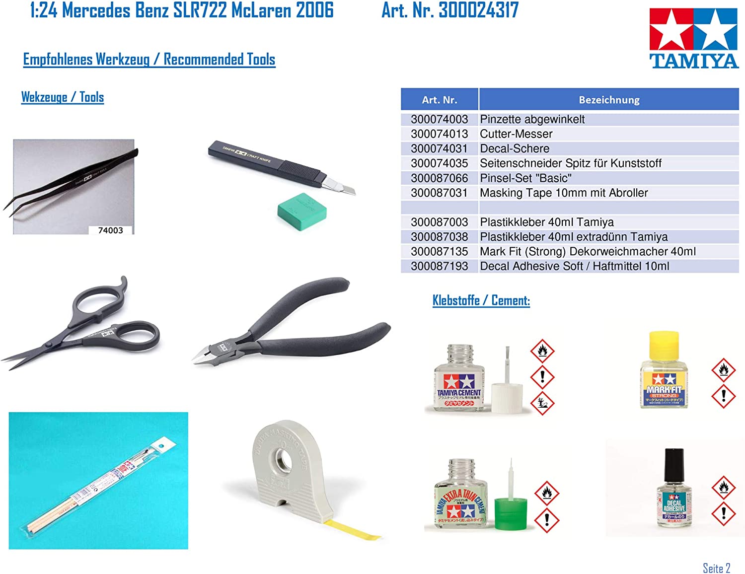 **MTS Toys**Tamiya Car 24317 : Mercedes Benz SLR McLaren 722 Edition 1/24