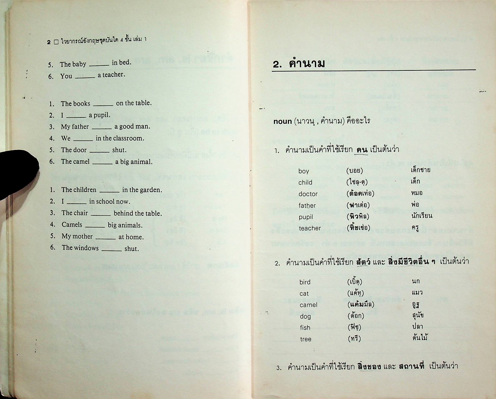 ไวยากรณ์อังกฤษ ชุดบันได 4 ขั้น เล่ม 1