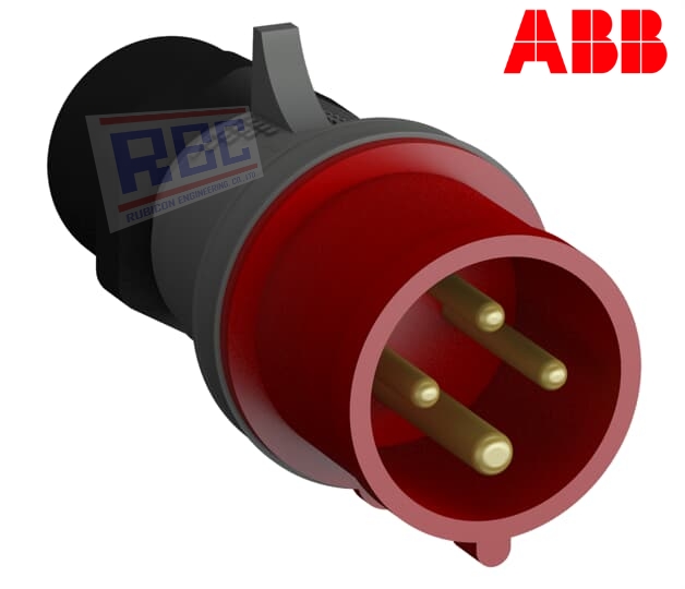 ABB 332BP6 เพาเวอร์ปลั๊กตัวผู้กลางทาง 3P+E 32A 415V IP44 6H