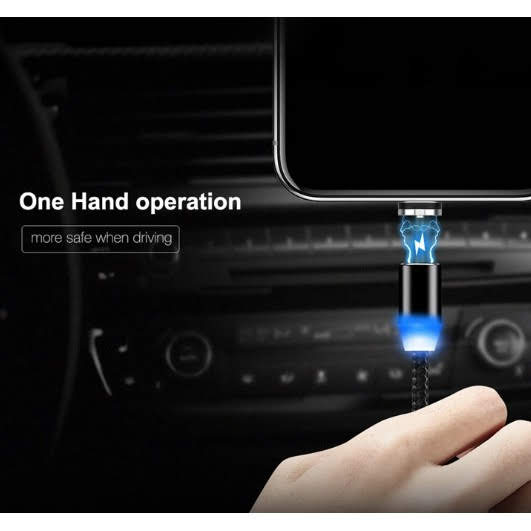 รหัสสินค้า 173 สายชาร์จแม่เหล็ก 3 in 1 สำหรับ IOS Android Type-C ยาว 1 เมตร