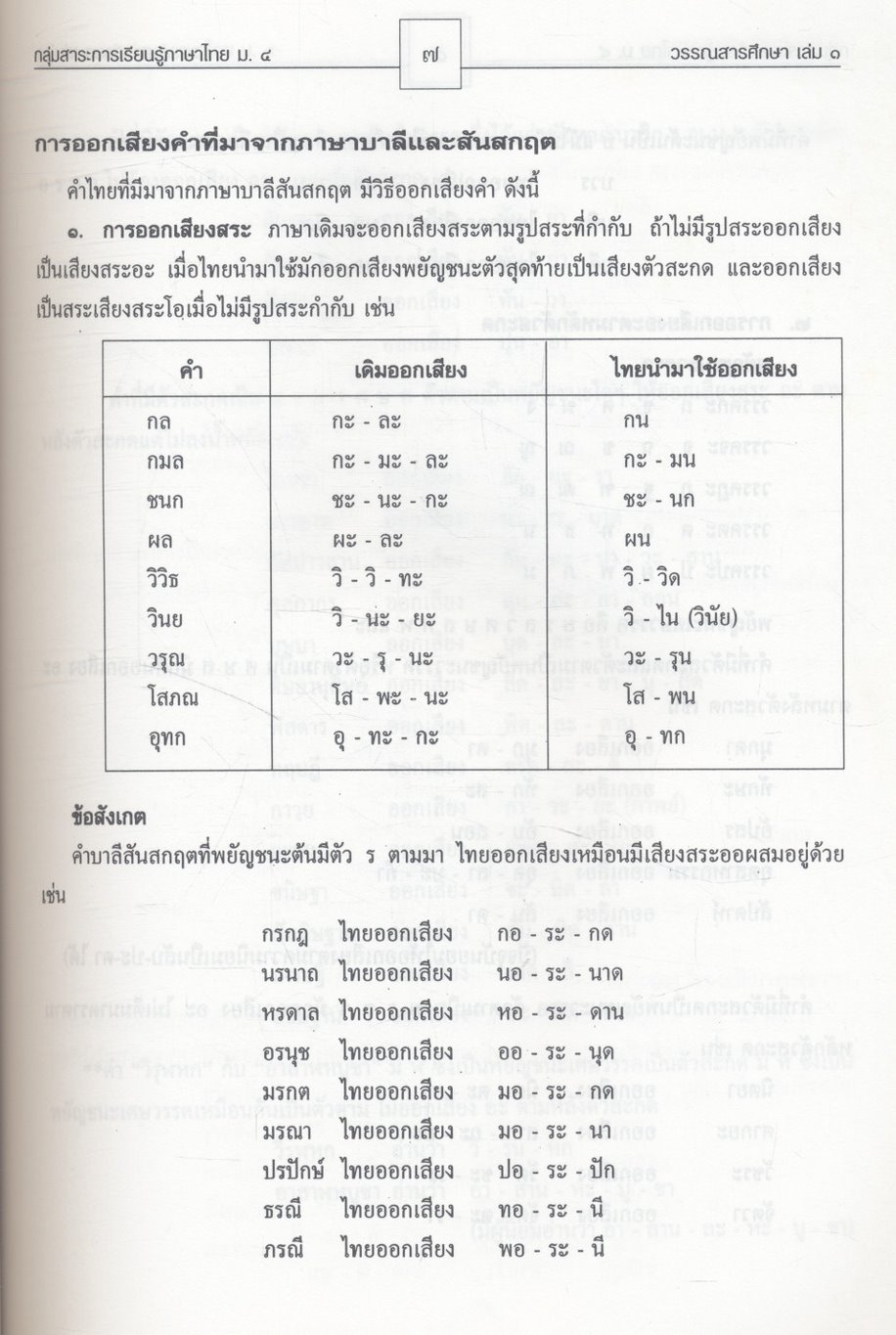 ภาษาไทย ม.๔ วรรณสารศึกษา เล่ม ๑ วรรณสารศึกษา เล่ม ๒
