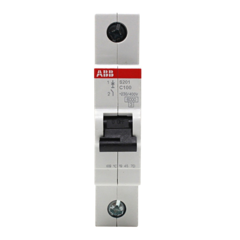 S201-C100 เซอร์กิตเบรกเกอร์ 100 Amp ,1Pole,6KA (ABB)