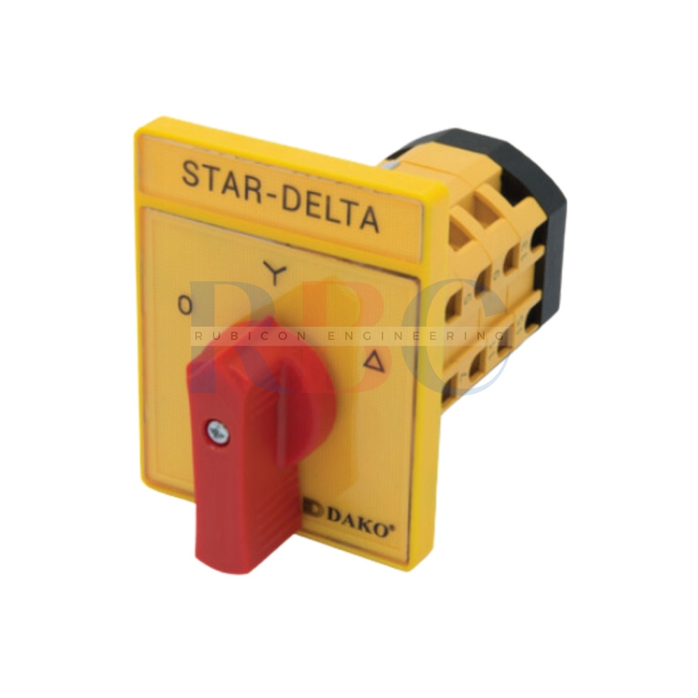 "DAKO" DCS-SD-1243 ซีเล็คเตอร์ สตาร์เดลตา 16A 3P ขนาด 64x80 มม. (STAR DELTA SWITCH)