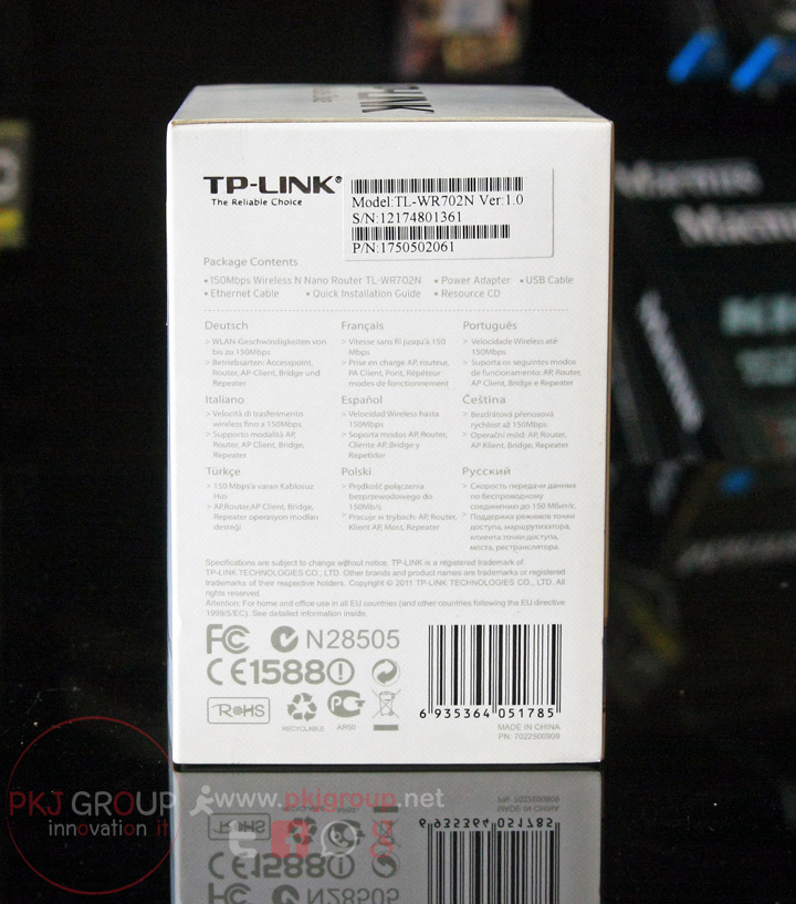 TP-LINK TL-TL-WR702N 150Mbps N Nano