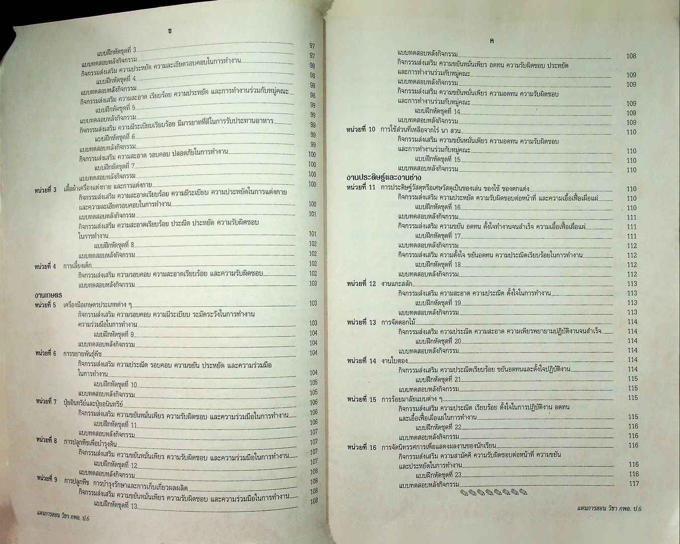 แผนการสอนวิชา กลุ่มการงานพื้นฐานอาชีพ (กพอ.) 6 ในยุคโลกาภิวัฒน์