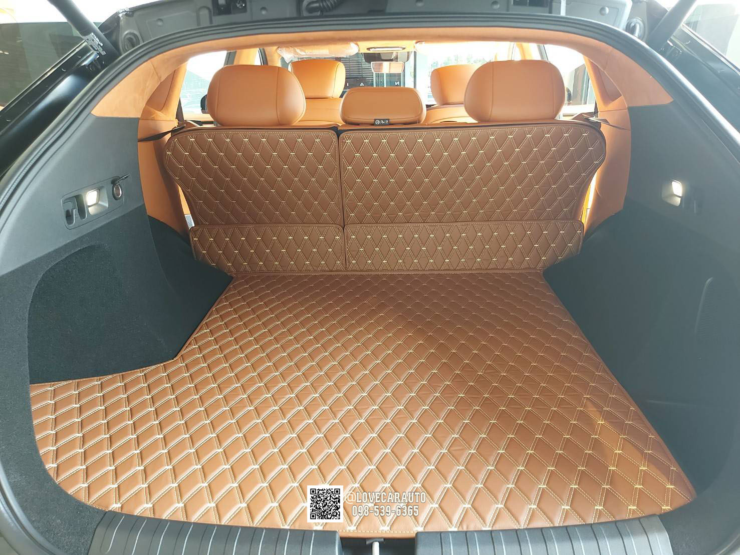 พรมปูพื้นรถยนต์ 6D Aion Hyptec HT สีน้ำตาลเข้มด้านคู่