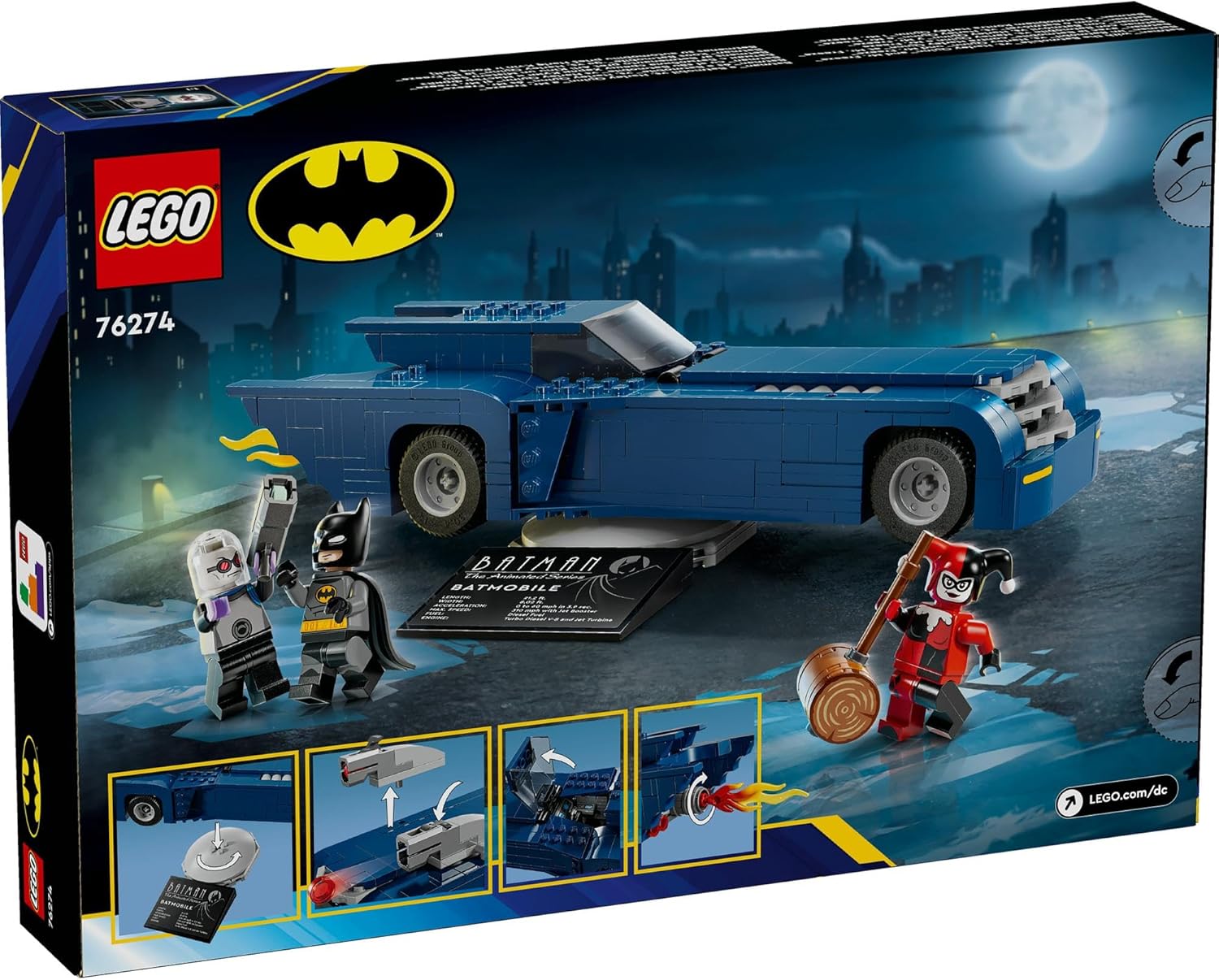 **MTS Toys**เลโก้ Lego 76274 DC Comics Super Heroes : Batman the Batmobile vs Harley Quinn and Mr. Freeze