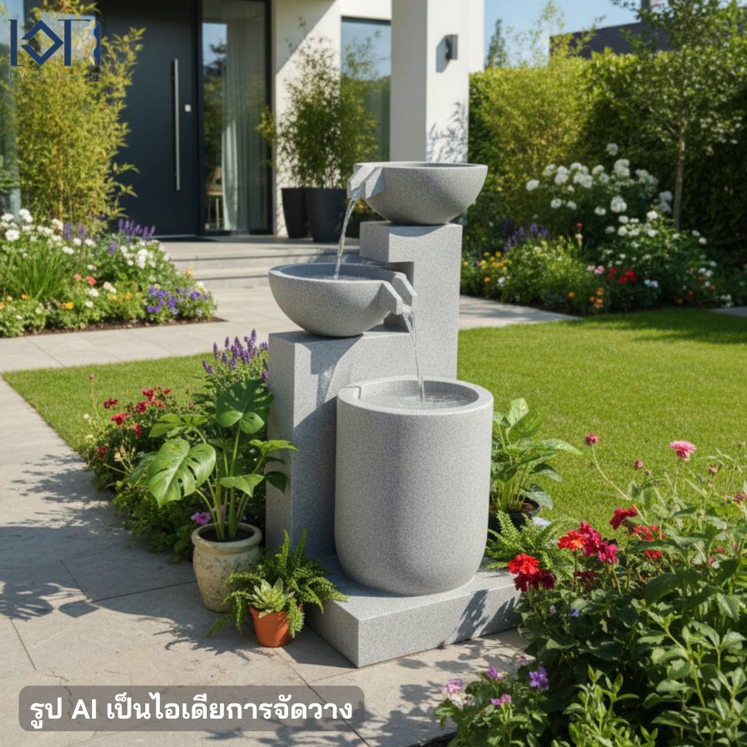 น้ำพุตั้งพื้นแต่งบ้าน รุ่นGranilite NZ16268JA เหมาะสำหรับตั้งวางหน้าบ้าน หน้าสำนักงานบริษัท น้ำพุขนาดใหญ่เสริมฮวงจุ้ย