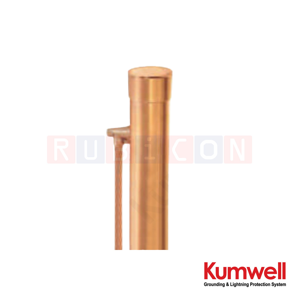 KUMWELL KEGV-15 สายดินแท่งทองเหลือง Electrolytic Grounding (KEG) ขนาด 2-1/8″, ยาว 15 ฟุต, แนวตั้ง