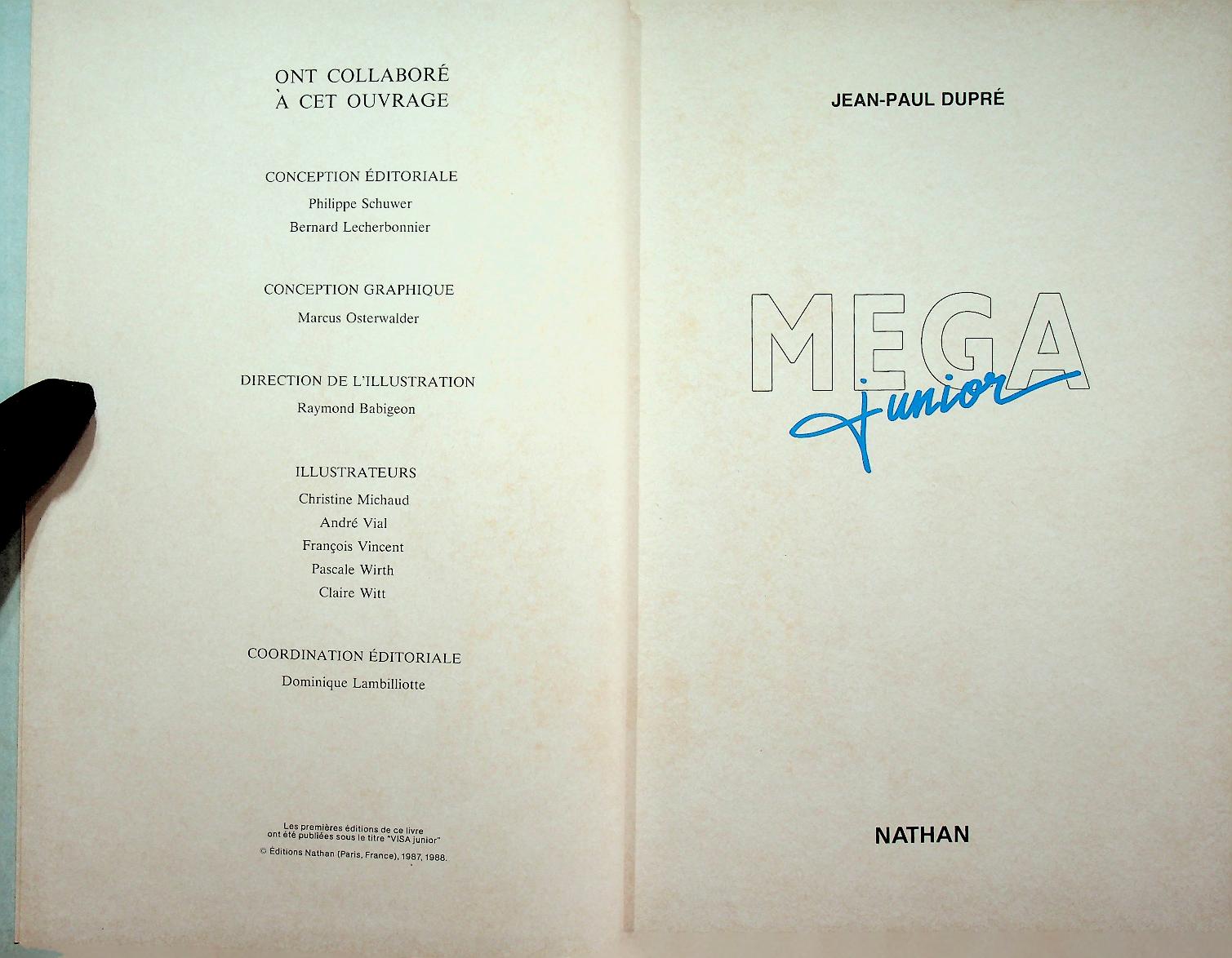 MEGA junior L'ENCYCLOPEDIE VIVANTE NATHAN (สารานุกรมฉบับภาษาฝรั่งเศส)