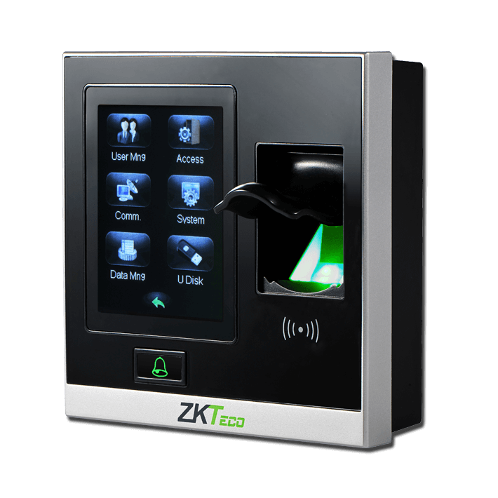 เครื่องแสกนลายนิ้วมือ บันทึกรายการได้ สามารถควบคุมประตูได้ ยี่ห้อ ZKTECO รุ่น ZK-SF400