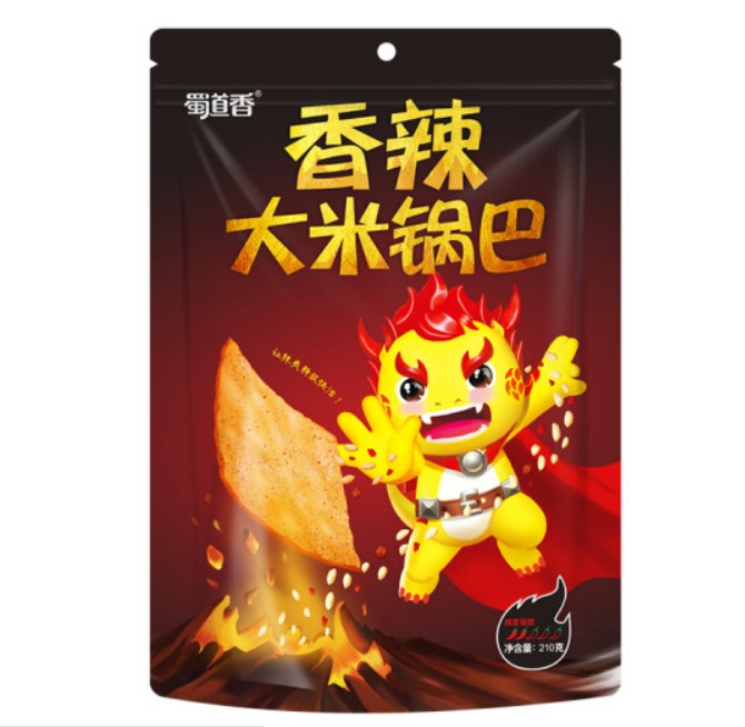 ข้าวเกรียบเสฉวน เผ็ดกรอบอร่อย ทานเพลิน (210g)