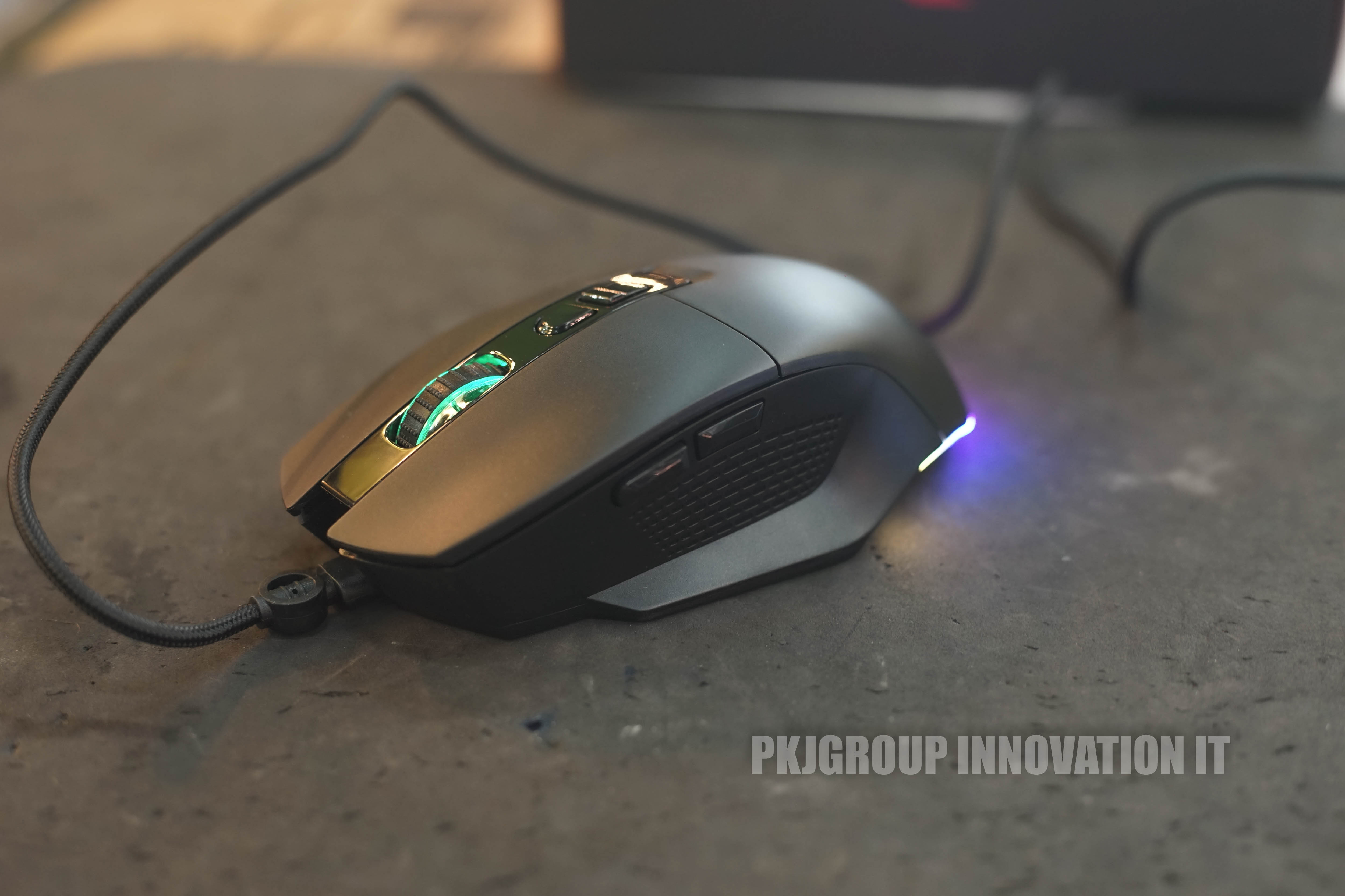 เมาส์เกมมิ่ง Acer Nitro RM145 ปรับ DPI ได้ 5 ระดับ สายถักยาว 1.6 เมตร แข็งแรง ทนทาน ไฟ RGB หลายโหมด