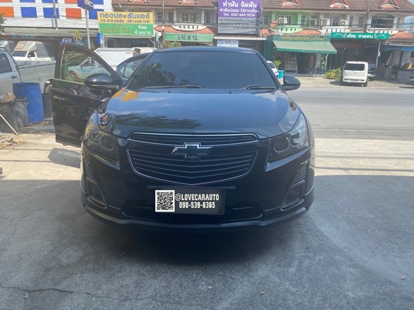 พรมปูพื้นรถยนต์ 7D Chevrolet Cruze สีน้ำตาลเข้ม +ไวนิลครีม