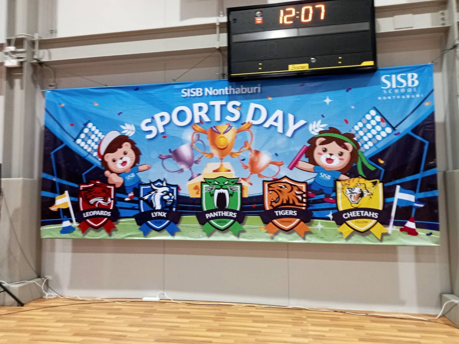 ป้ายไวนิลเวที งานSISB NONTHABURI SPORT DAY