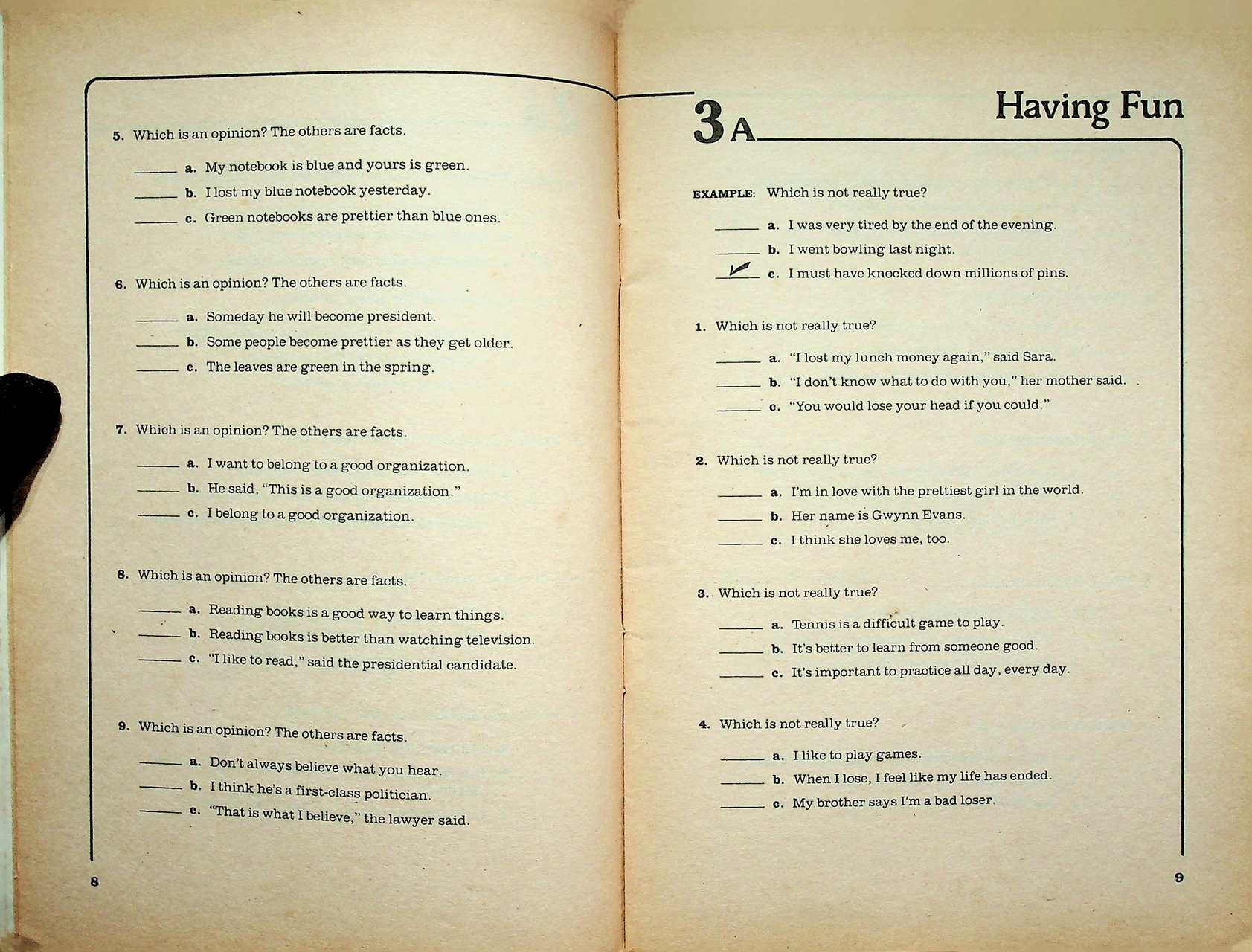 READING SKILLS RECOGNIZING DETAILS BOOK 3