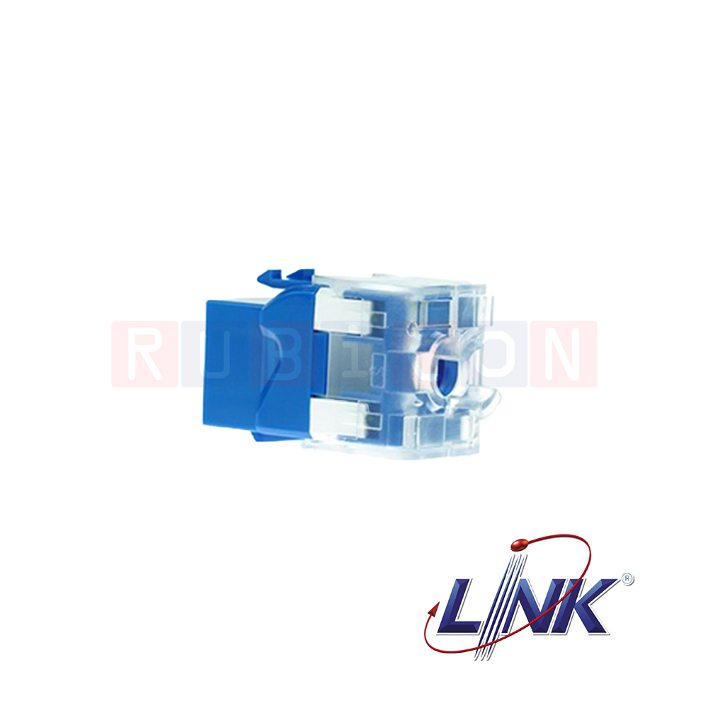 US-1005STF CAT5E RJ45 BLUE JACK, SLIM, TOOL FREE LINK