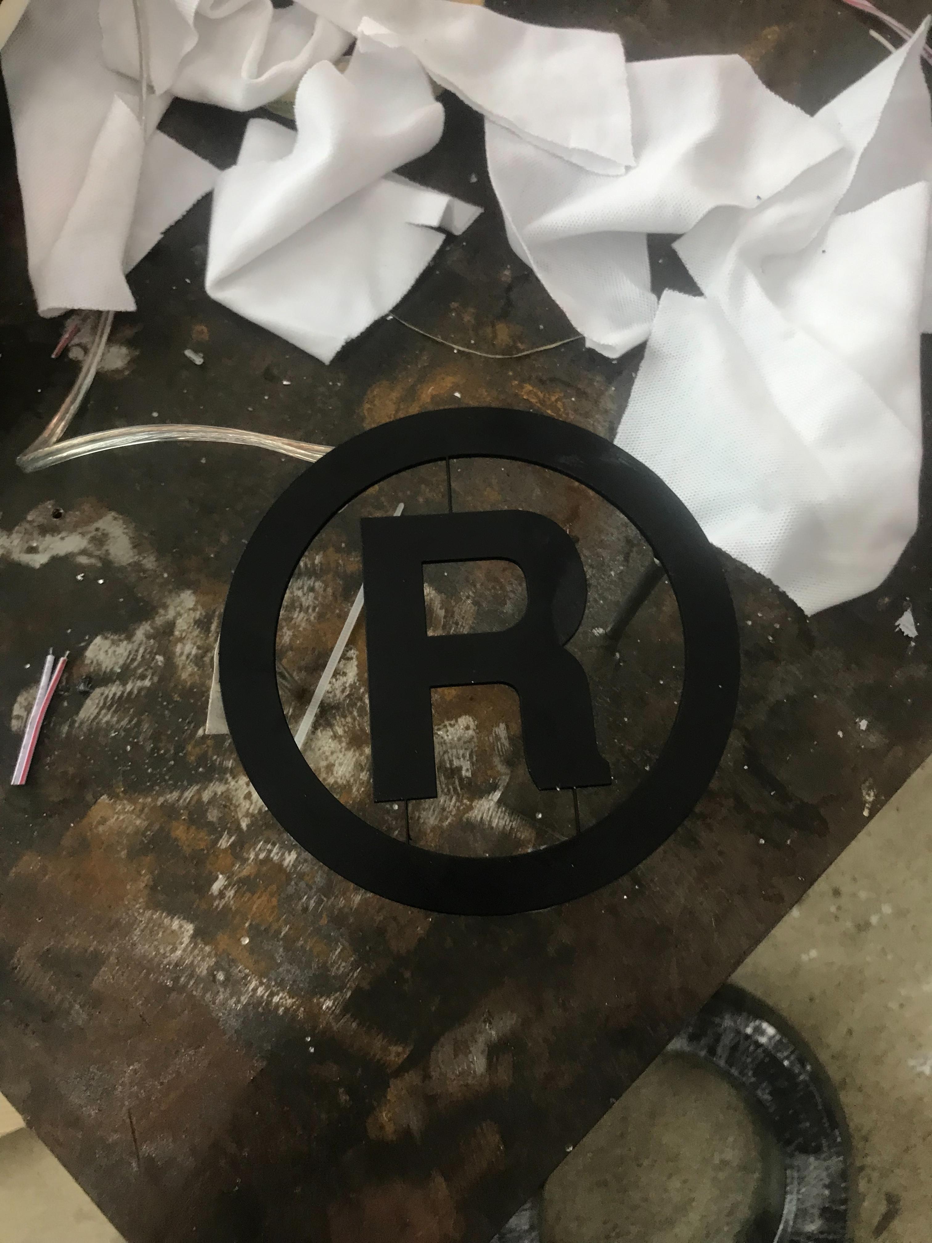 งานป้ายวินเทจ งานเลเซอร์เหล็กไฟออกหลัง งานไทยโทน THAI TONE CAFE'