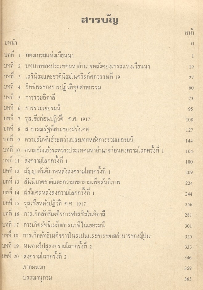ประวัติศาสตร์ยุโรปสมัยใหม่ (ค.ศ.1815 - 1945) : ทวีศักดิ์ ล้อมลิ้ม