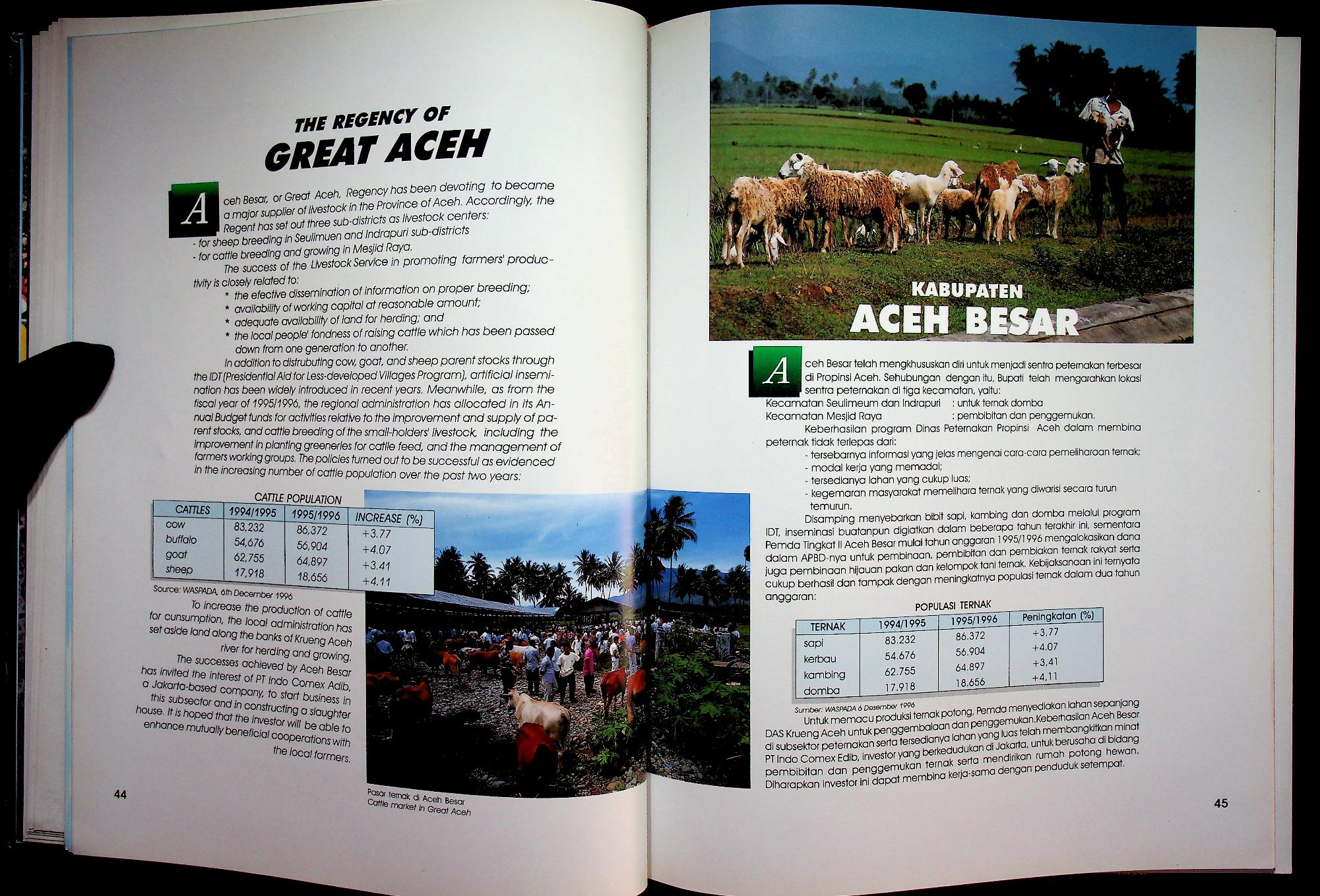 KINERJA PEMBANGUNAN ACEH DEVELOPMENT PERFORMANCE 1996/1997