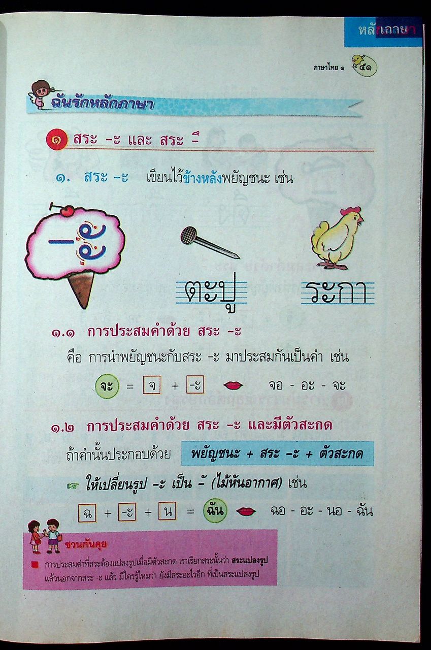 KEY แม่บทมาตรฐาน ภาษาไทย ป.๑ หลักสูตรแกนกลางการศึกษาขั้นพื้นฐาน พุทธศักราช ๒๕๔๔
