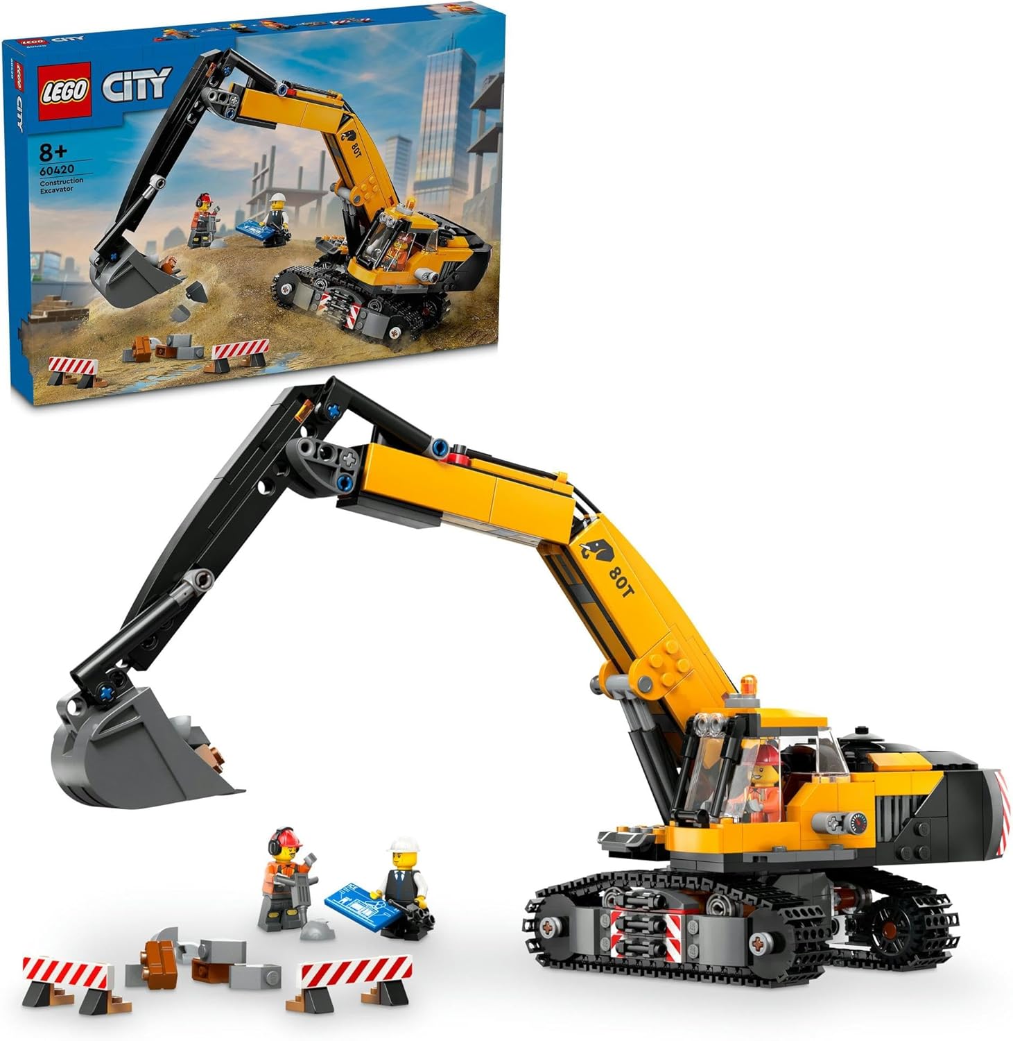 **MTS Toys**เลโก้ Lego 60420 City : Yellow Construction Excavator