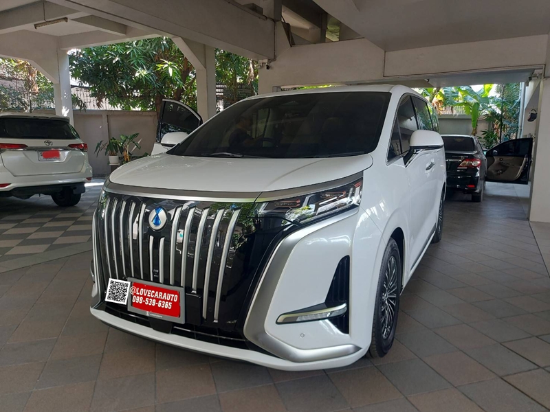 พรมปูพื้นรถยนต์ Denza D9 กระดุมเล็ก pvc ดำ