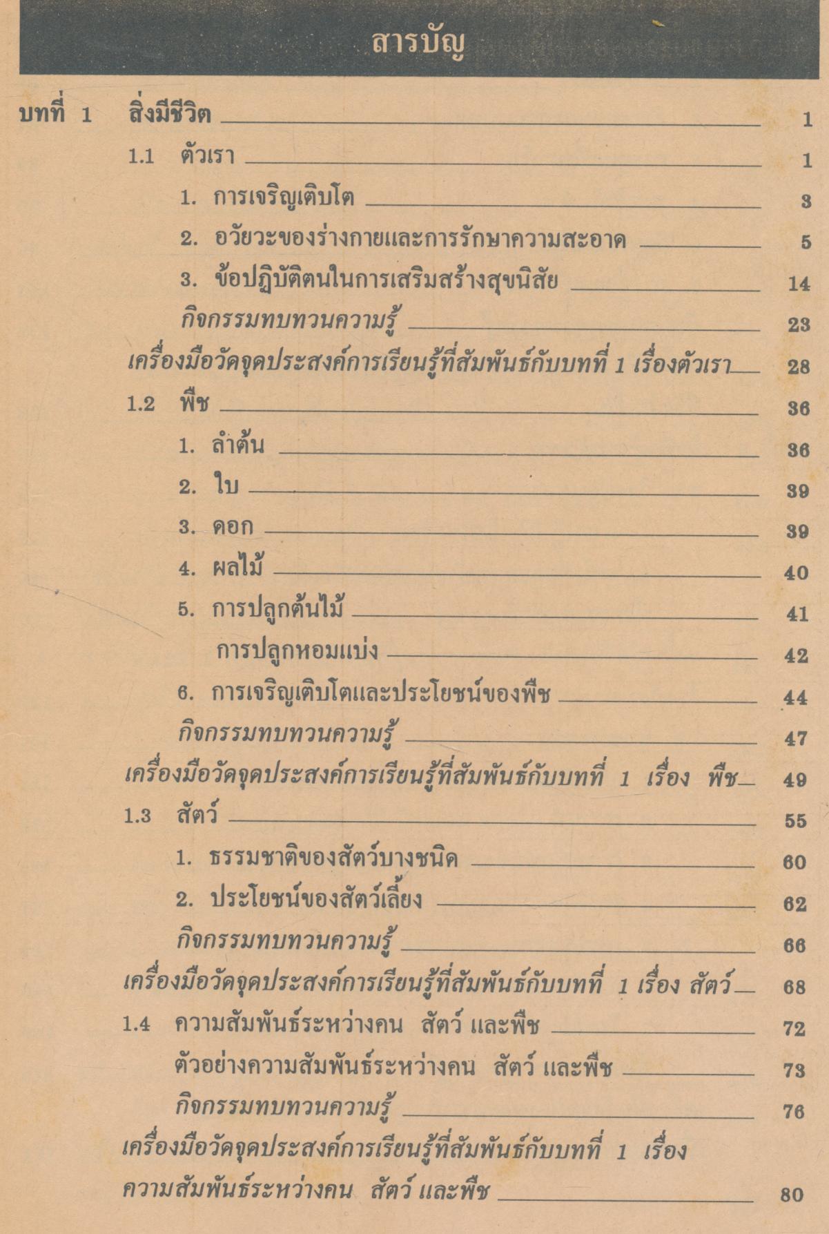แบบเรียนมาตรฐาน สปช ชั้นประถมศึกษาปีที่ 1