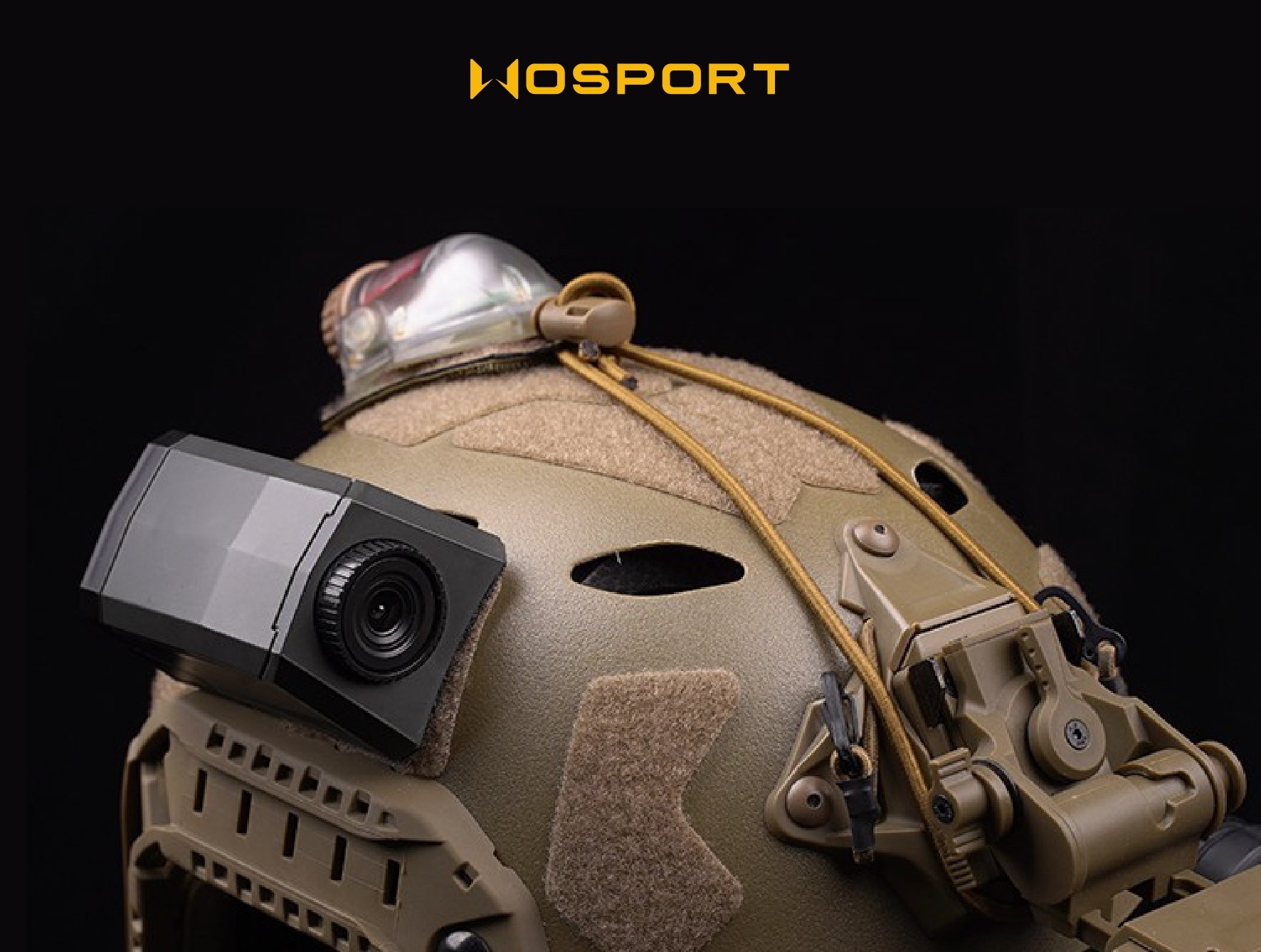 🇹🇭 1153 ไทยแลนด์ แทคติคอล โมเดลกล้องติดหมวก Wosport ( Tactical Camera Model ) [ HL-ACC-66-BK ]