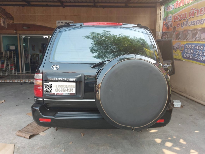 พรมปูพื้นรถยนต์ 7D Land cruiser VX100 สีกาแฟ + ไวนิลน้ำตาล เต็มคัน