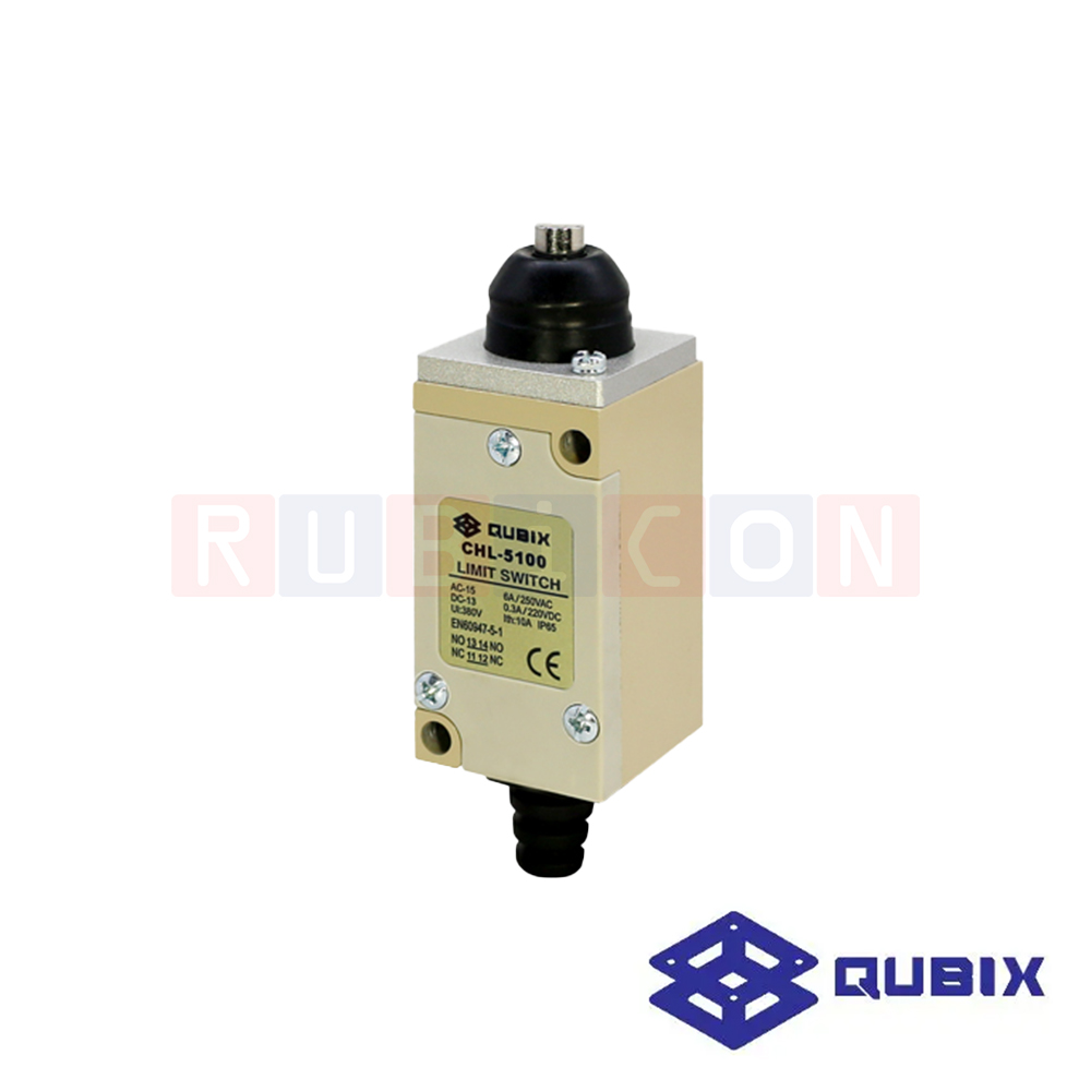 QUBIX CHL-5000 ลิมิตสวิตช์ PUSH PLUNGER 5A, 250V DPDT 1NO, 1NC SCREW TYPE (LIMIT SWITCHES CHL SERIES)