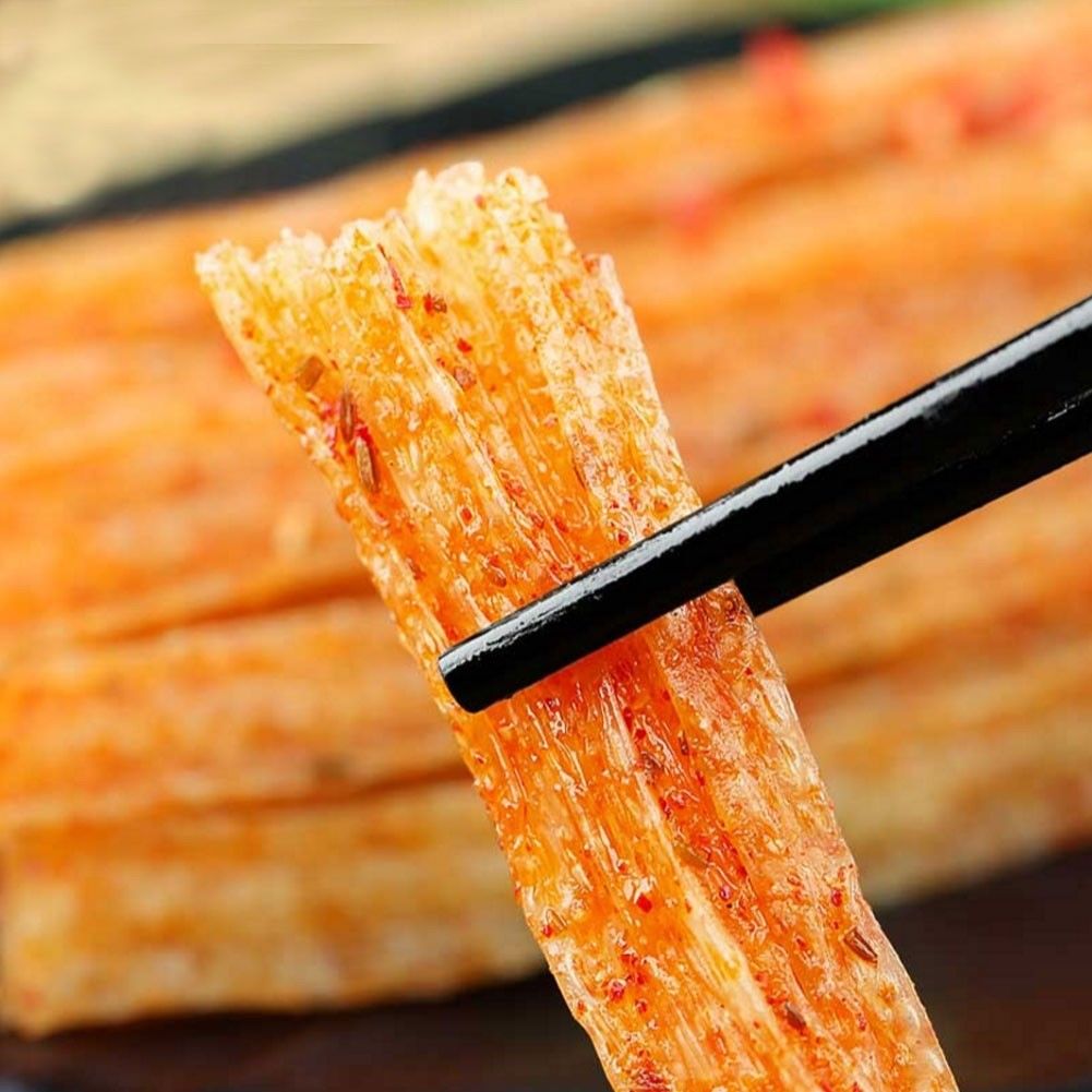 แผ่นเผ็ดพริกเสฉวนแท่งแบน(ล่าเถียว) ตรา Weilong (106 g)